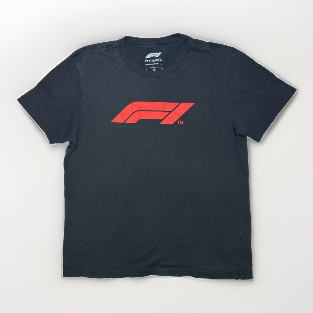 Formula 1 F1 Official Product Black Logo T-Shirt Men's Large G
